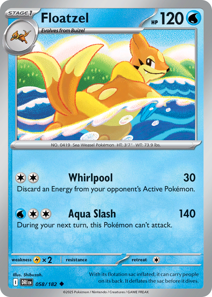 Floatzel - 058/182 - Destined Rivals