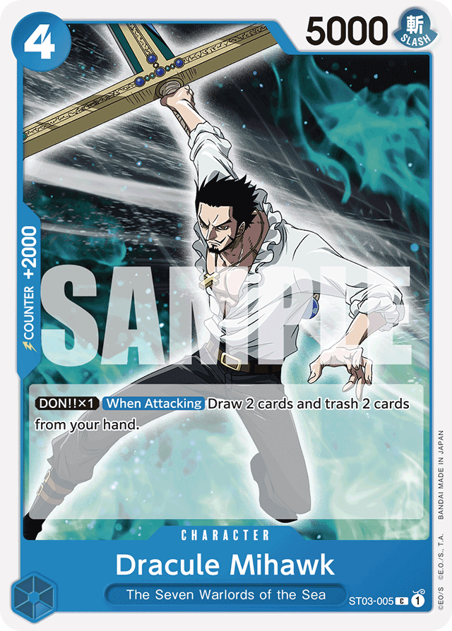 Dracule Mihawk - ST03-005 - Common - The Seven Warlords of the Sea