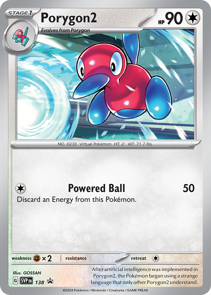 Porygon2 - 138 - Scarlet & Violet Black Star Promos