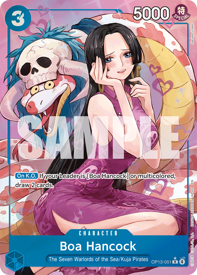Boa Hancock - OP13-051 - Rare (Alternate Art) - Carrying On His Will