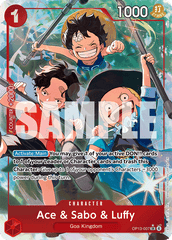 Ace & Sabo & Luffy - OP13-007 - Super Rare (Alternate Art) - Carrying On His Will