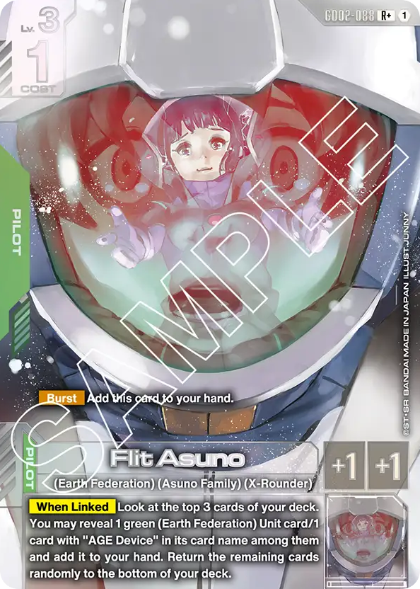 Flit Asuno - GD02-088 - Rare (Alternate Art) - Dual Impact
