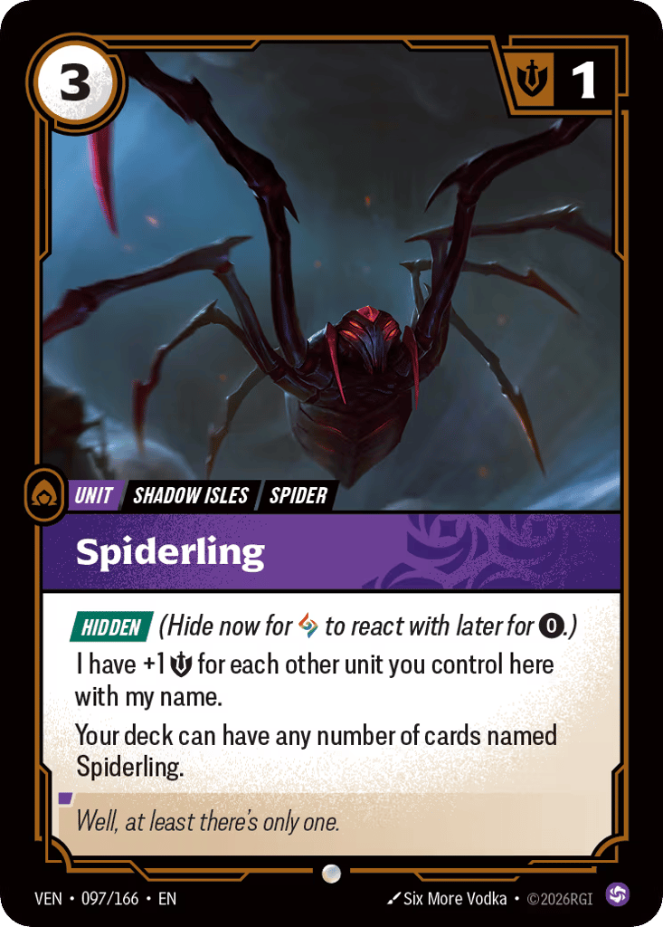 Spiderling - 097/166 - Common - Vendetta