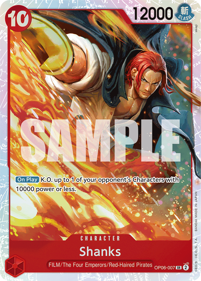 Shanks - OP06-007 - Super Rare - Wings of the Captain