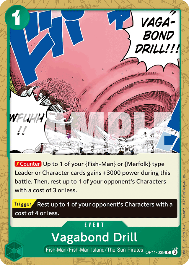 Vagabond Drill - OP11-039 - Common - A Fist Of Divine Speed