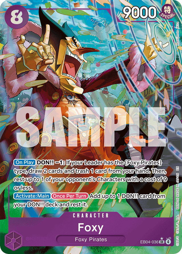 Foxy - EB04-036 - Super Rare (Alternate Art) - Egghead Crisis