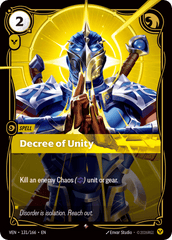 Decree Of Unity - 131/166 - Rare - Vendetta