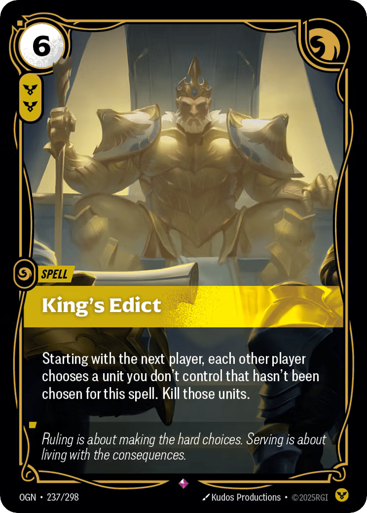King's Edict - 237/298 - Rare - Origins