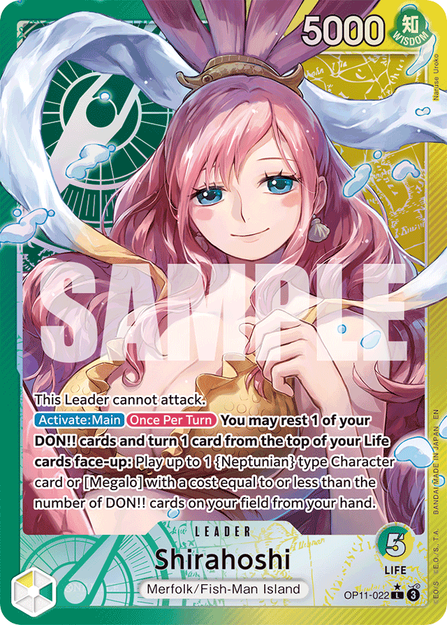 Shirahoshi - OP11-022 - Leader (Alternate Art) - A Fist Of Divine Speed