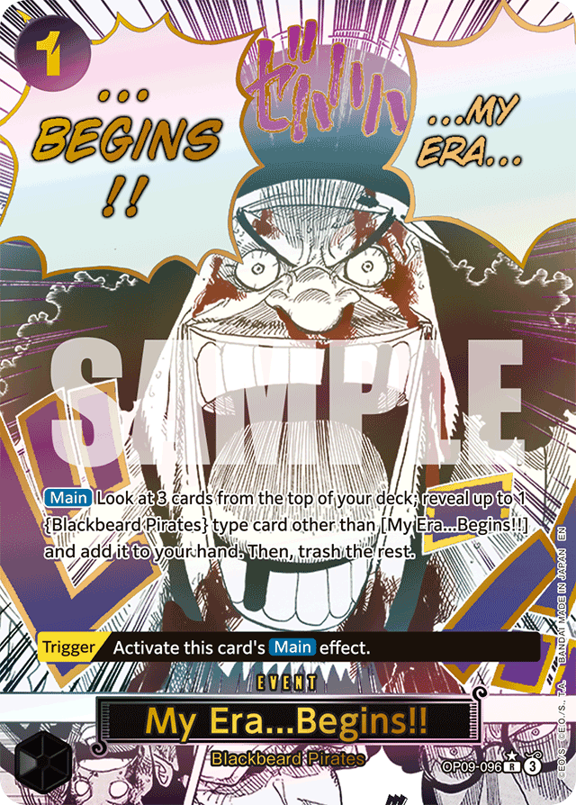 My Era...Begins!! - OP09-096 - Rare (Premium Alt Art) - Emperors In The New World
