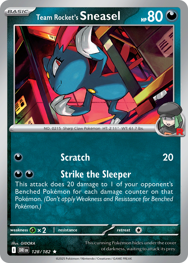 Team Rocket's Sneasel - 128/182 - Destined Rivals