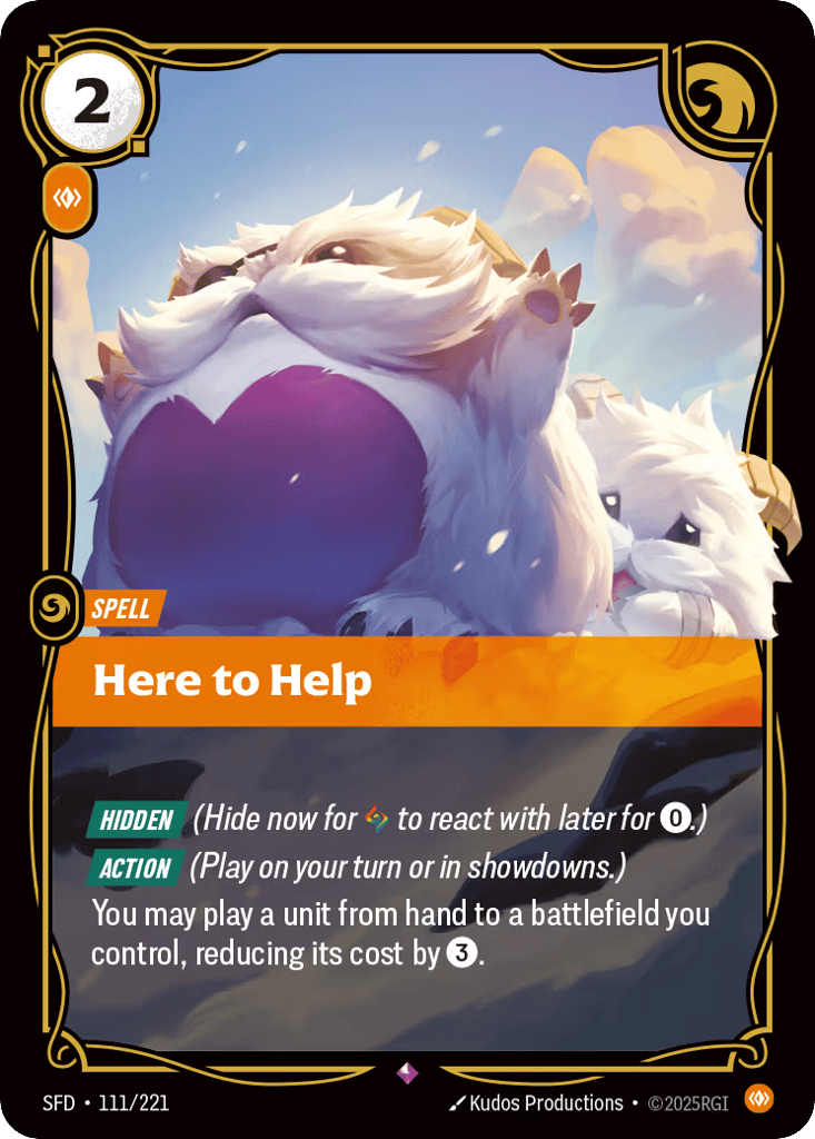 Here To Help - 111/221 - Rare - Spiritforged