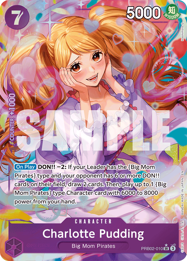 Charlotte Pudding - PRB02-010 - Super Rare (Alternate Art) - The Best Vol.2