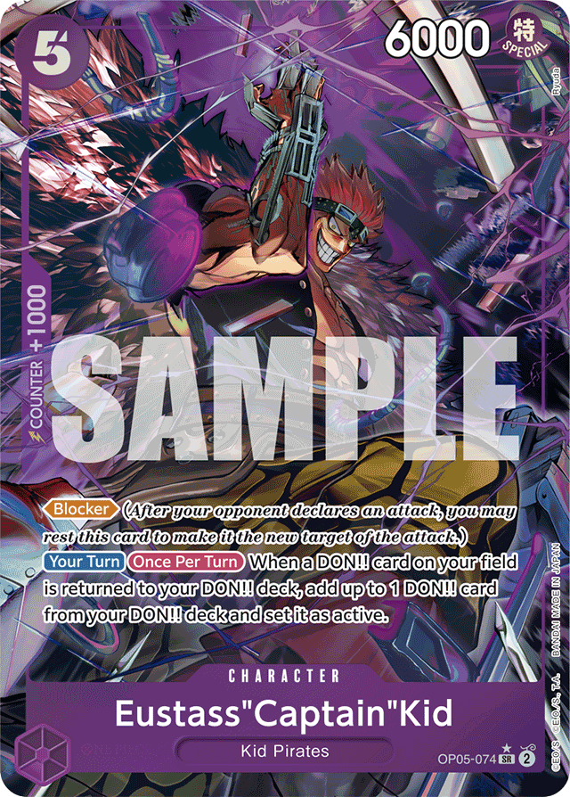 Eustass"Captain"Kid - OP05-074 - Super Rare (Premium Alt Art) - Awakening of the New Era