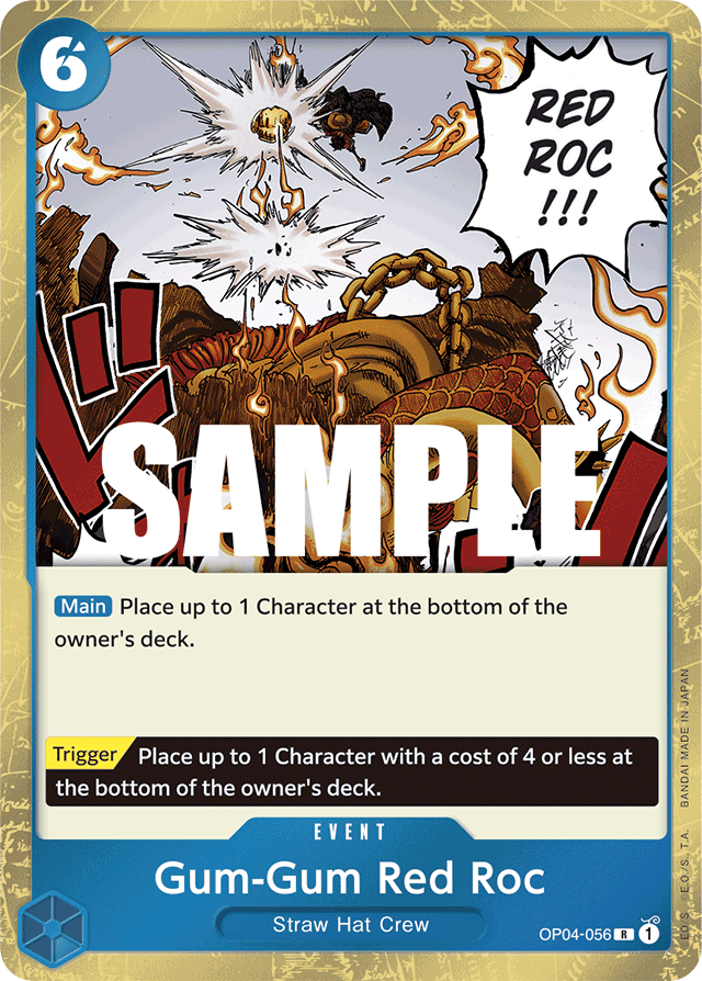 Gum-Gum Red Roc - OP04-056 - Rare - Kingdoms of Intrigue