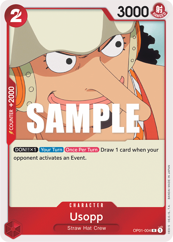 Usopp - OP01-004 - Rare - Romance Dawn