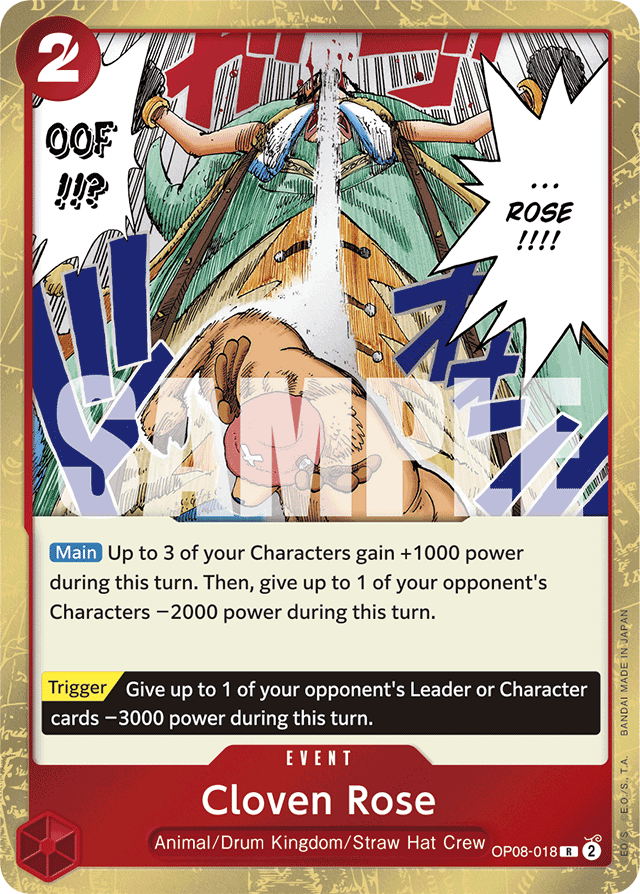 Cloven Rose - OP08-018 - Rare - Two Legends
