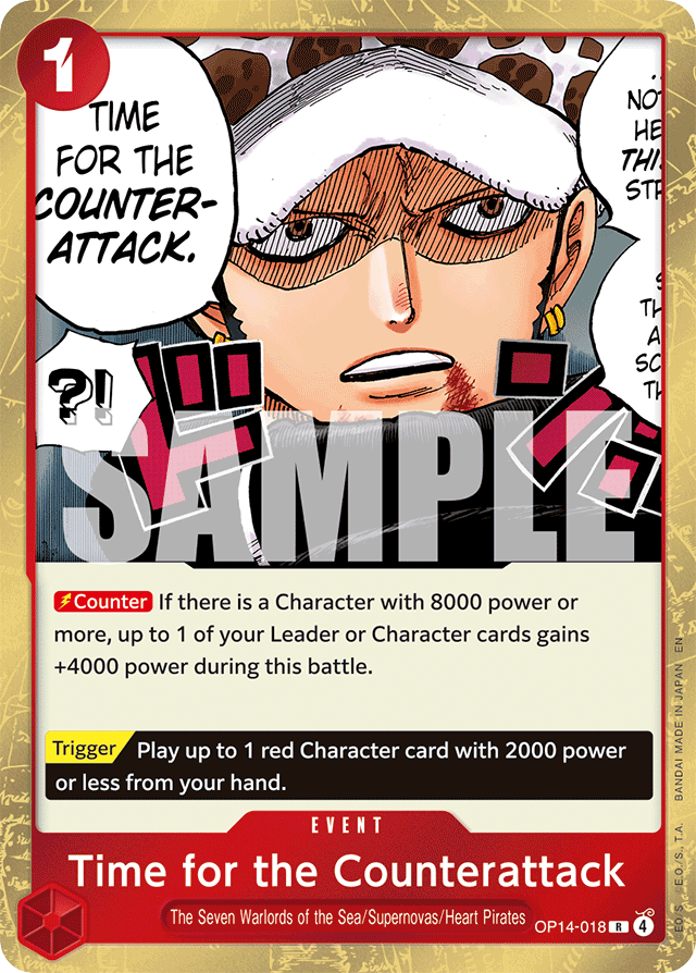 Time for the Counterattack - OP14-018 - Rare - The Azure Sea's Seven