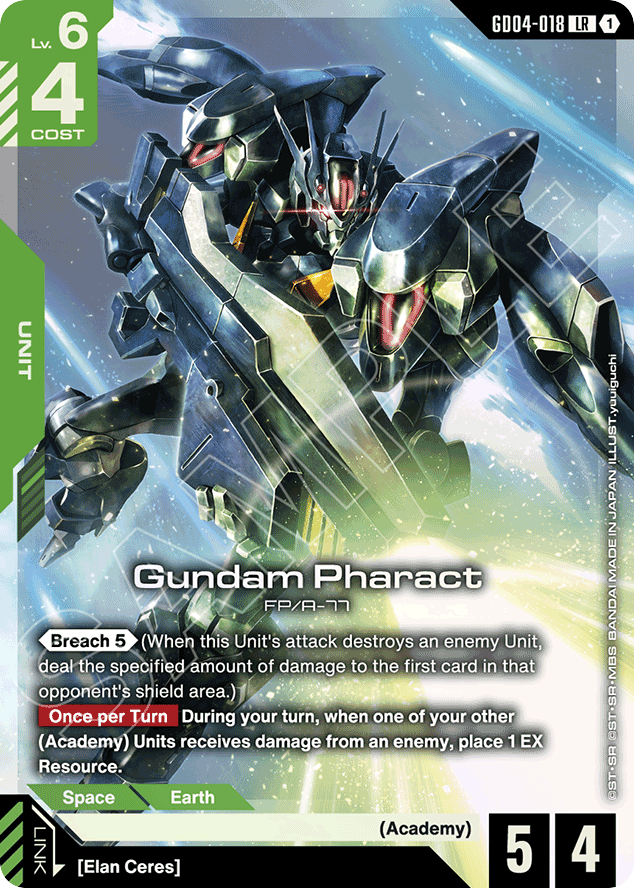 Gundam Pharact - GD04-018 - Legend Rare - Phantom Aria