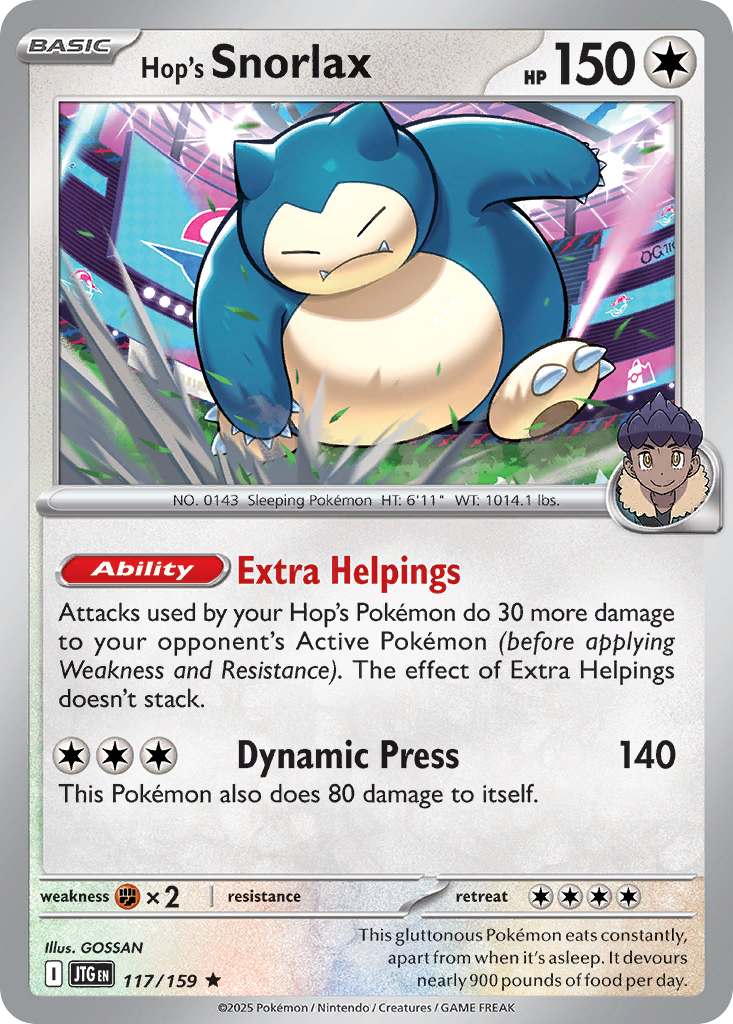 Hop's Snorlax - 117/159 - Journey Together