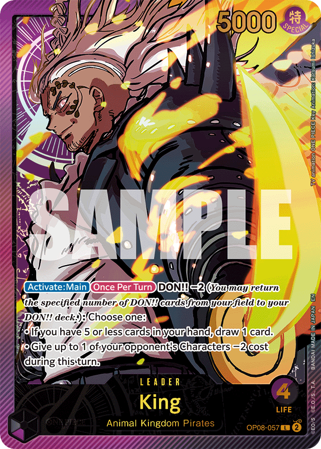 King - OP08-057 - Leader (Special Alternate Art) - Two Legends