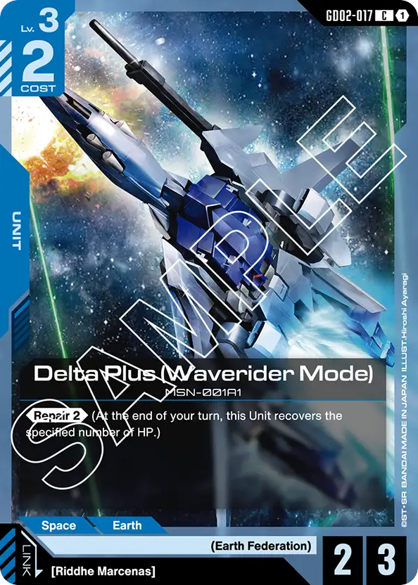 Delta Plus (Waverider Mode) - GD02-017 - Common - Dual Impact