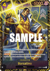 Borsalino - OP02-114 - Super Rare (Championship Stamp) - Paramount War