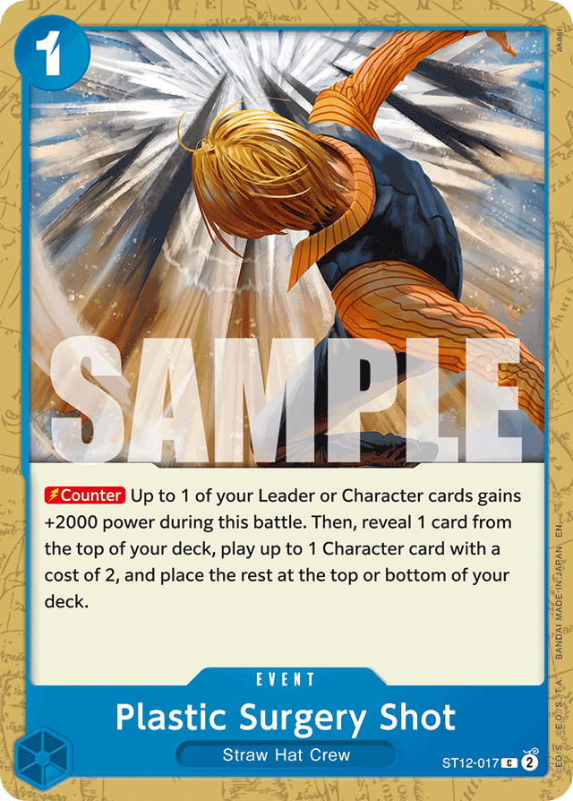 Plastic Surgery Shot - ST12-017 - Common (Reprint) - Zoro and Sanji