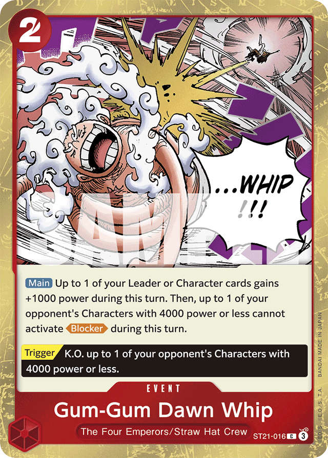 Gum-Gum Dawn Whip - ST21-016 - Common - EX Gear 5