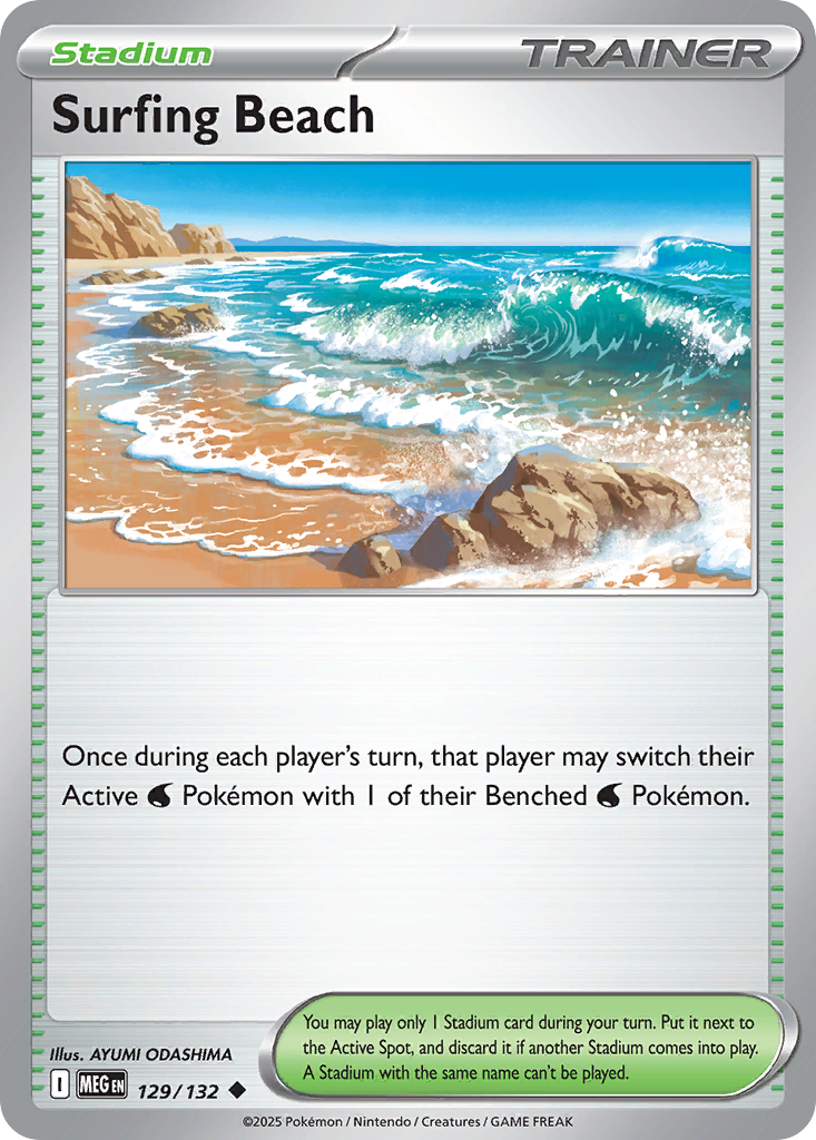 Surfing Beach - 129/132 - Mega Evolution