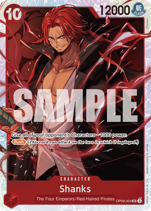 Shanks - OP09-004 - Super Rare - Emperors In The New World