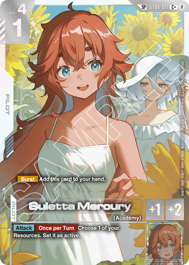 Suletta Mercury - ST01-011 - Common (Premium Alt Art) - Heroic Beginnings