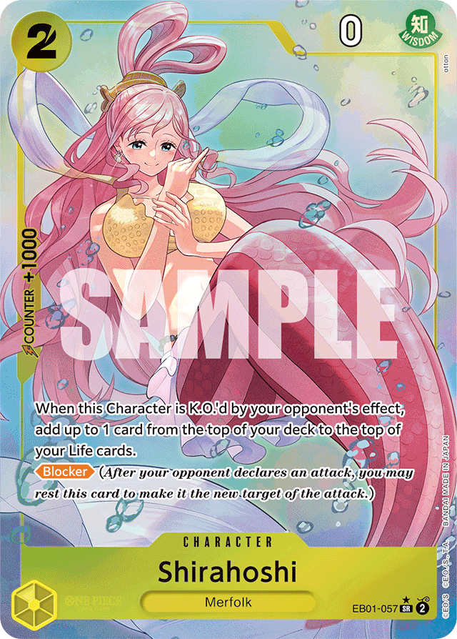 Shirahoshi - EB01-057 - Super Rare (Alternate Art) - Memorial Collection