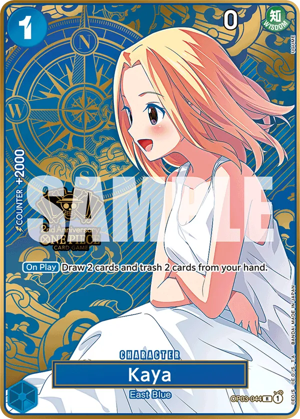 Kaya - OP03-044 - Rare (Second Anniversary Stamp) - Pillars of Strength
