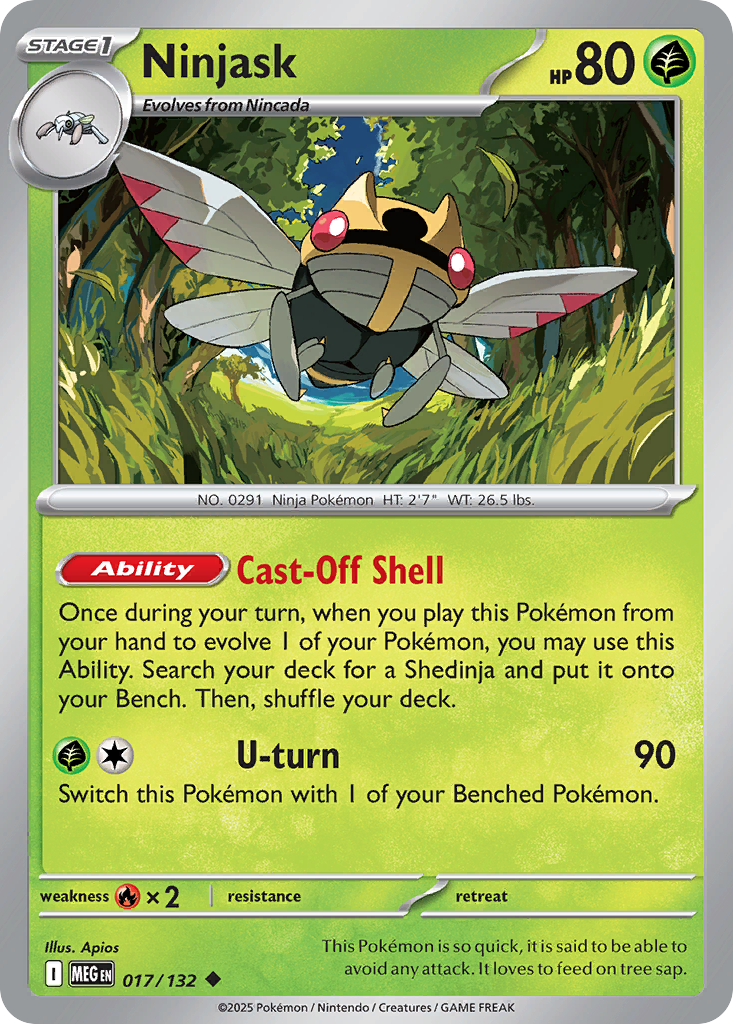 Ninjask - 017/132 - Mega Evolution