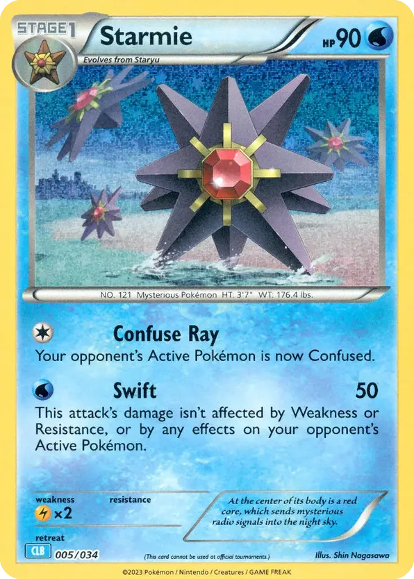 Starmie - 05/34 - Pokémon TCG Classic - Blastoise