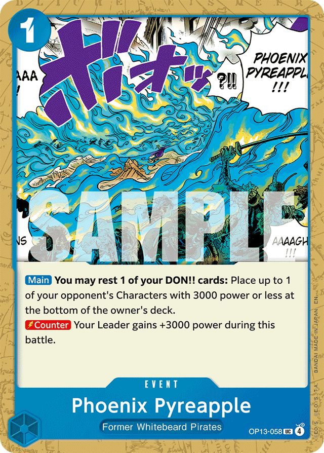 Phoenix Pyreapple - OP13-058 - Uncommon - Carrying On His Will