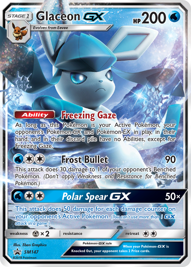 Glaceon-GX - SM147 - SM Black Star Promos