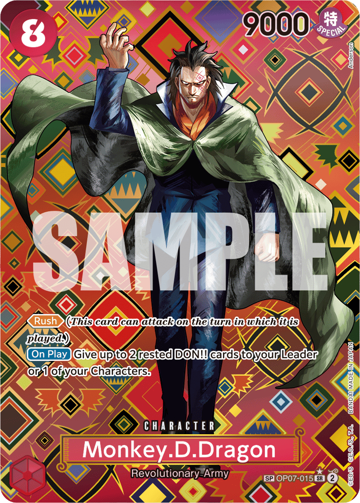 Monkey.D.Dragon - OP07-015 - Super Rare (Special Alternate Art) - 500 Years In The Future