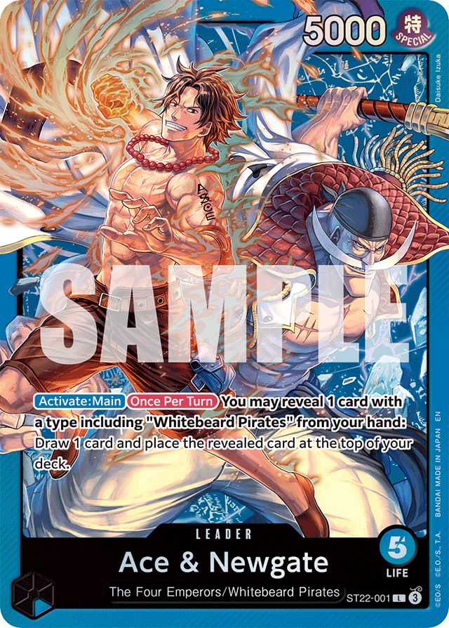 Ace & Newgate - ST22-001 - Leader - Ace & Newgate