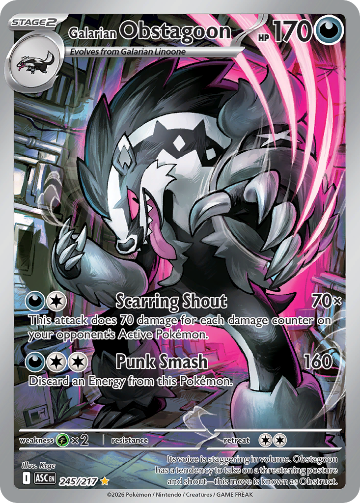 Galarian Obstagoon - 245/217 - Ascended Heroes
