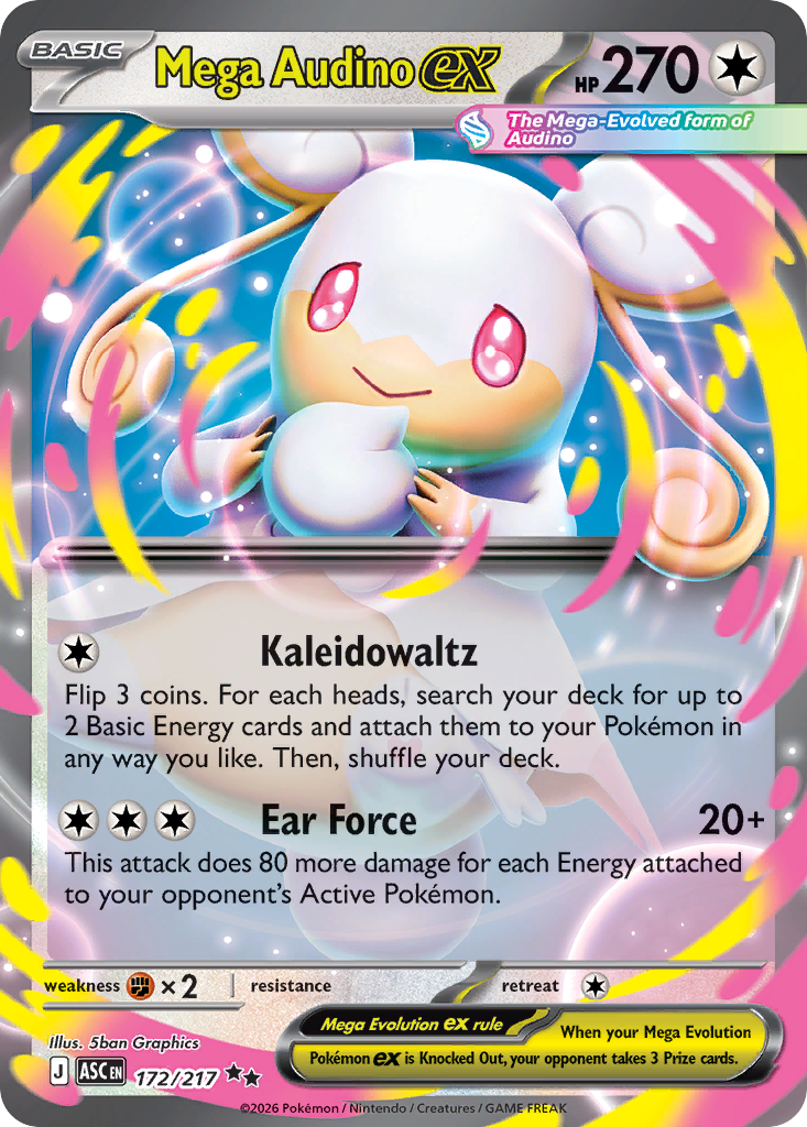 Mega Audino ex - 172/217 - Ascended Heroes
