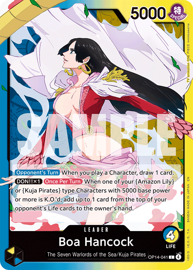 Boa Hancock - OP14-041 - Leader - The Azure Sea's Seven