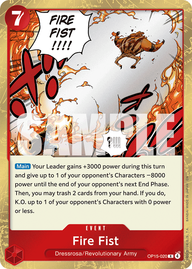 Fire Fist - OP15-020 - Rare - Adventure on Kami's Island