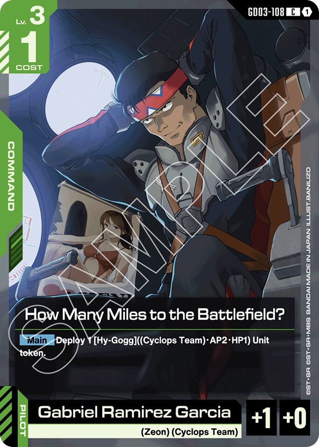 How Many Miles to the Battlefield? - GD03-108 - Common - Steel Requiem