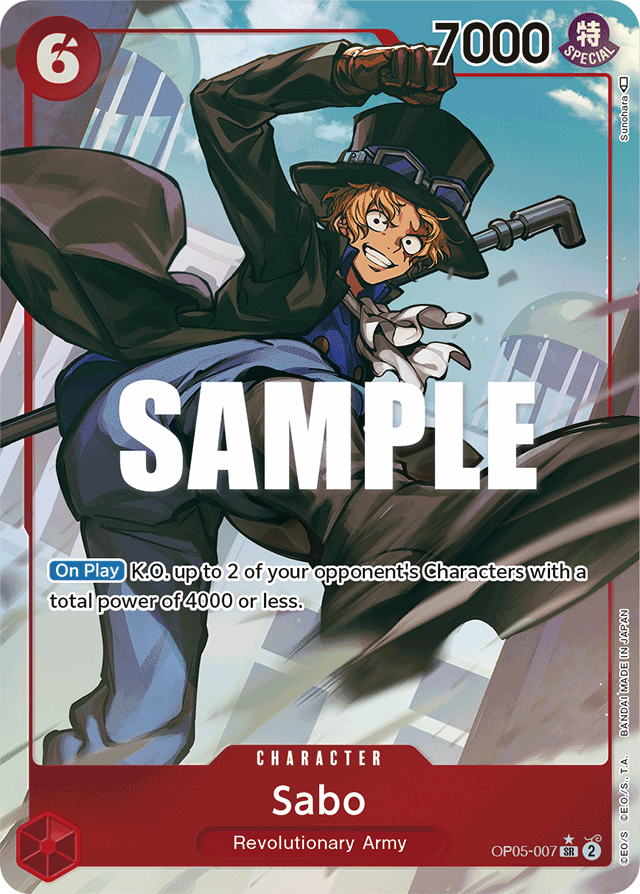 Sabo - OP05-007 - Super Rare (Alternate Art) - Awakening of the New Era