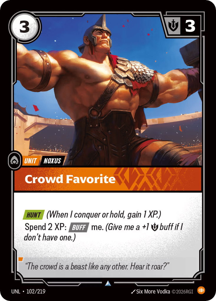 Crowd Favorite - 102/219 - Uncommon - Unleashed
