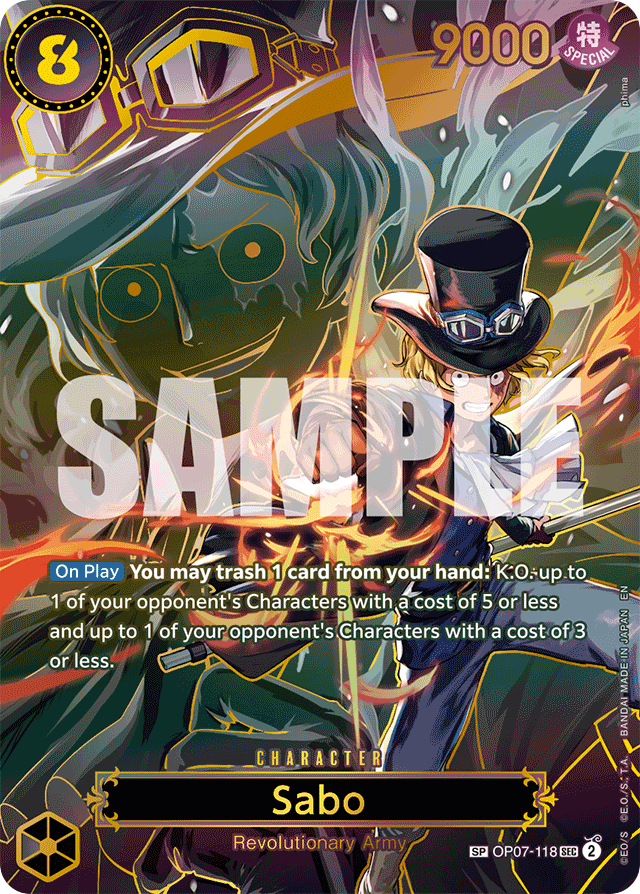 Sabo - OP07-118 - Secret Rare (Special Alternate Art) - 500 Years In The Future