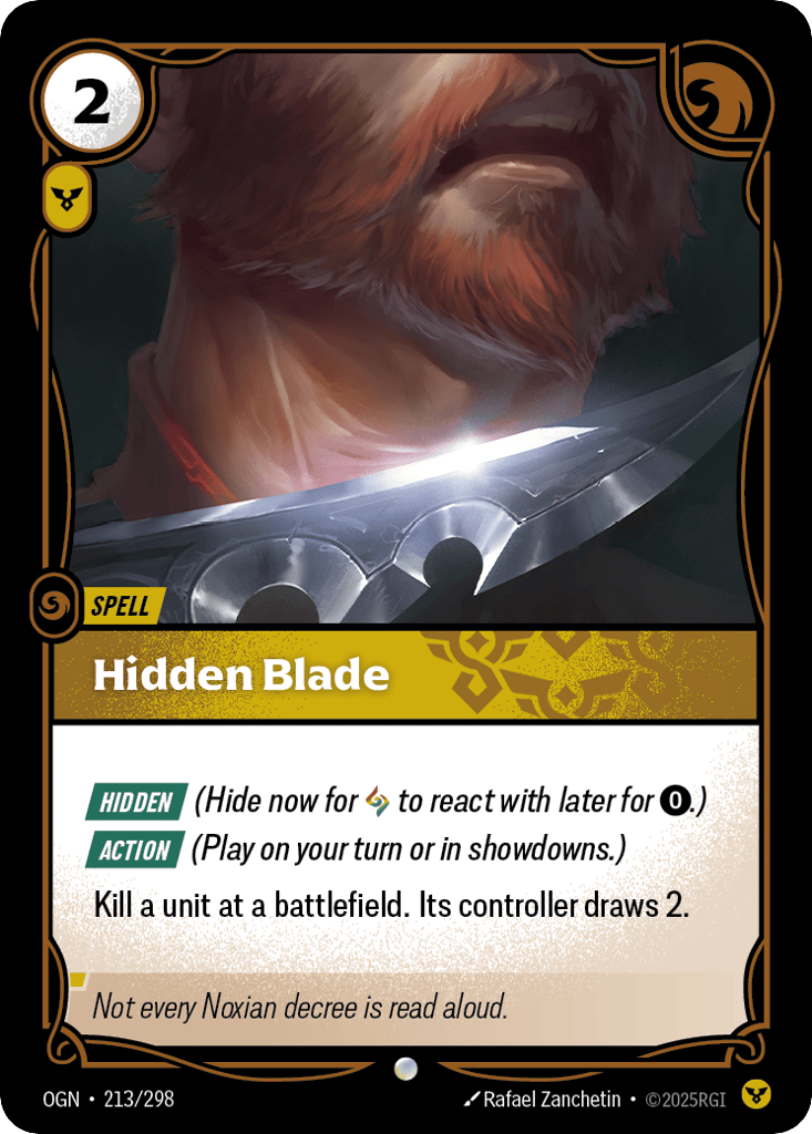 Hidden Blade - 213/298 - Common - Origins