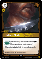 Hidden Blade - 213/298 - Common - Origins
